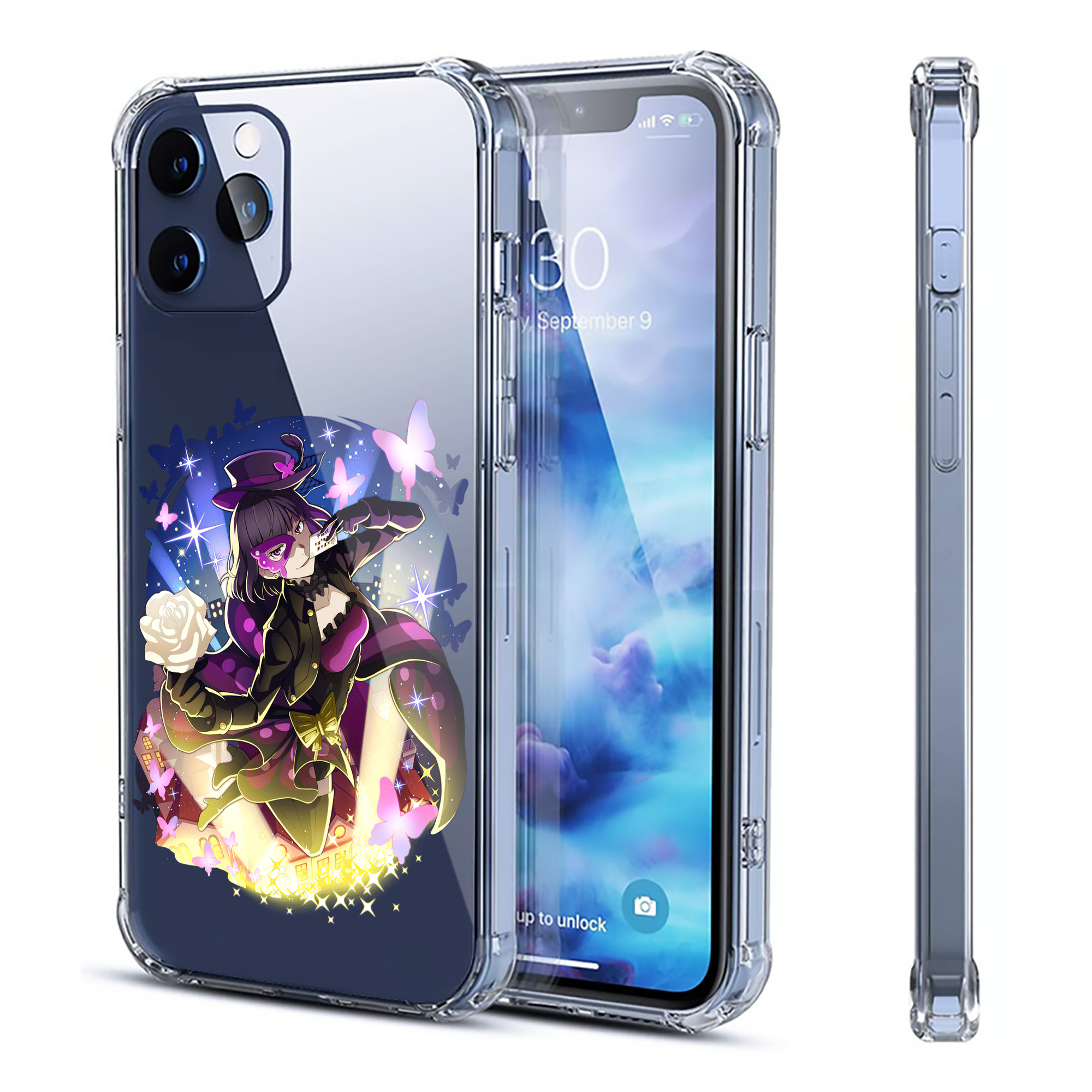 （画像用） 文豪ストレイドッグス Bungo Stray Dogs 【iPhone 12シリーズ対応】透明スマホケース（クリアソフトケース）